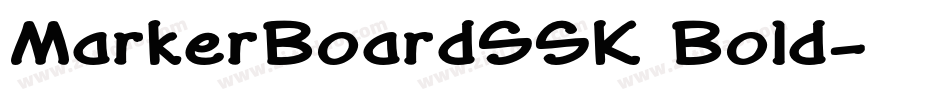 MarkerBoardSSK Bold字体转换